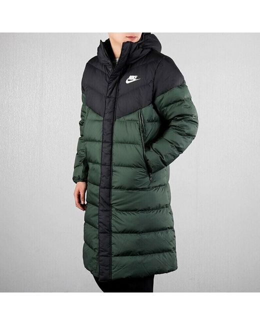 nike men's sportswear windrunner down fill hooded jacket