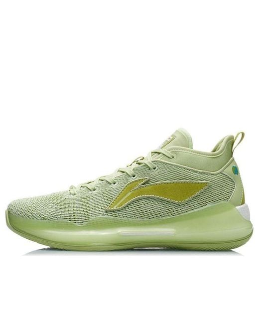 Li-ning Green Yushuai Xiii Premium Low Basketball Shoes for men
