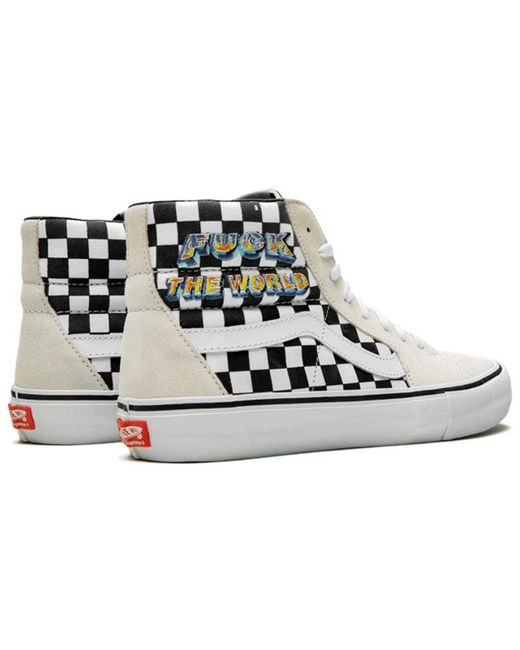 Vans Black Supreme X Sk8-Hi 'Fuck The World for men