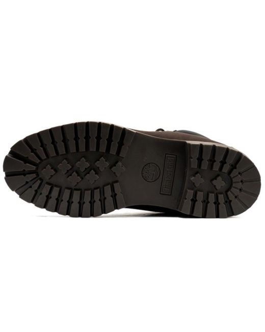 Timberland Black Icon 6' Premium Wide Fit Boots 'Dark Nubuck' for men