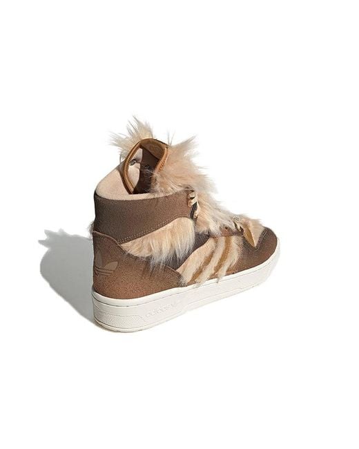 Adidas Brown X Star Wars Rivalry Hi 'Chewbacca' for men
