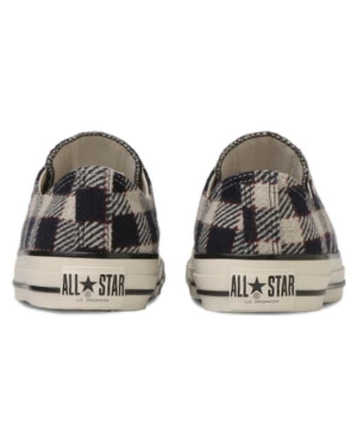 Converse Blue All Star Us Wool Plaid Ox for men
