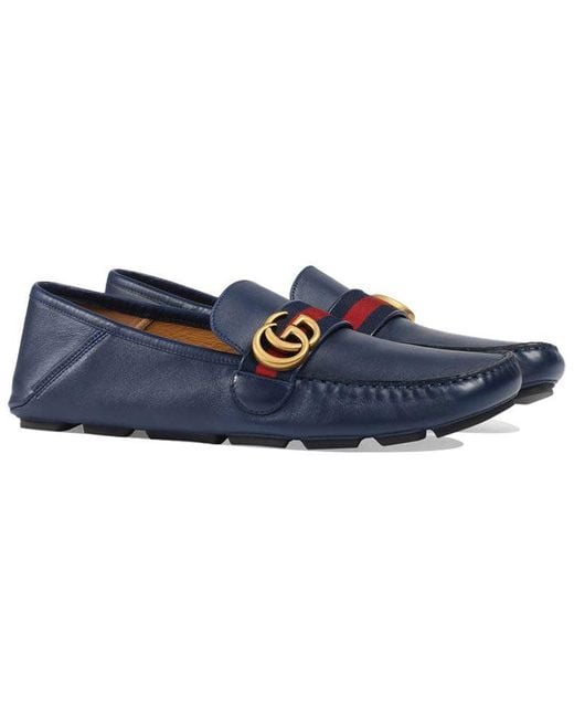 Gucci Blue Horsebit Loafers Moccasins for men