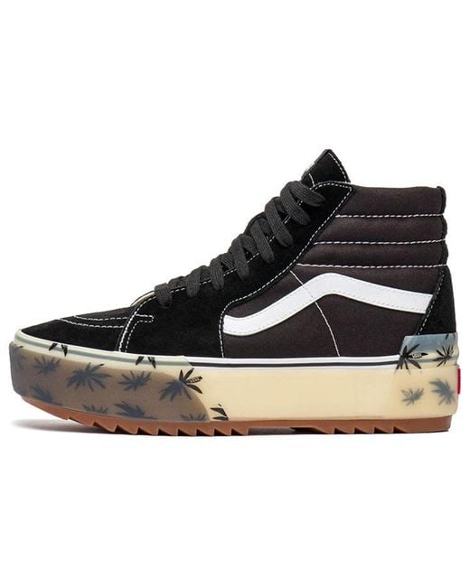 Vans Black Sk8-Hi Stacked Lx 'Palm' for men