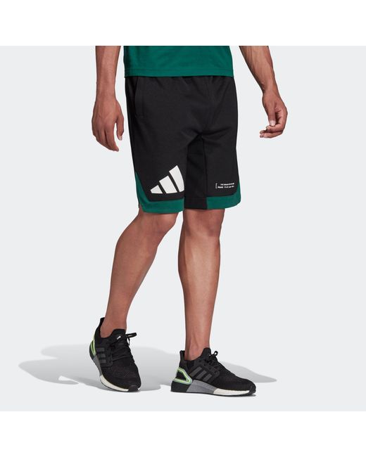 Adidas Black M Pack Short Running Sports Logo Printing Training Breathable Shorts for men