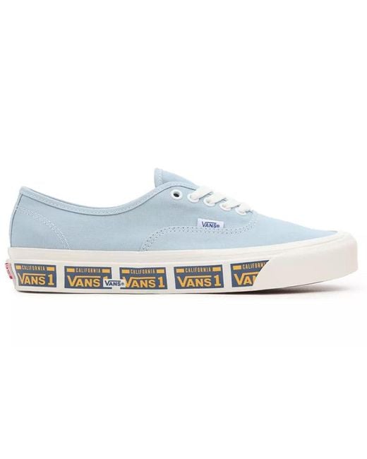 Vans Blue Anaheim Factory Authentic 44 Dx Low-Top Sneakers Light for men