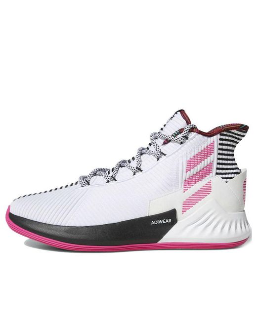adidas D Rose 9 'pink' in White for Men | Lyst
