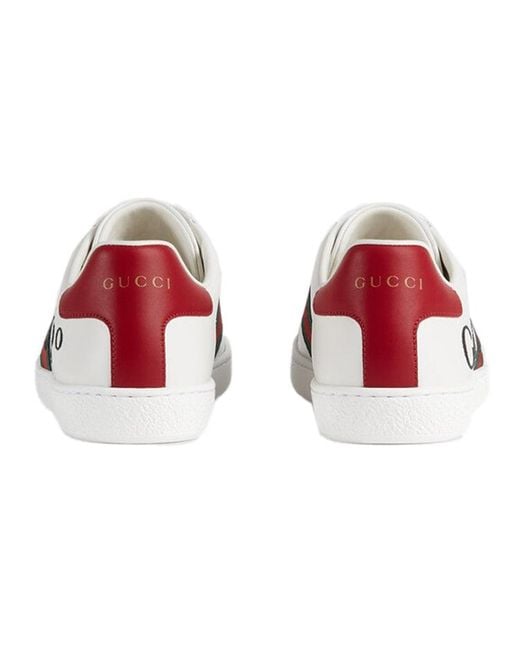 Gucci White Ace 100 Print'