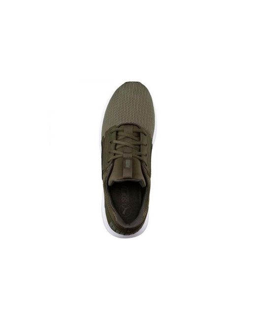 PUMA Brown Enzo Street Low-Top Running Shoes for men