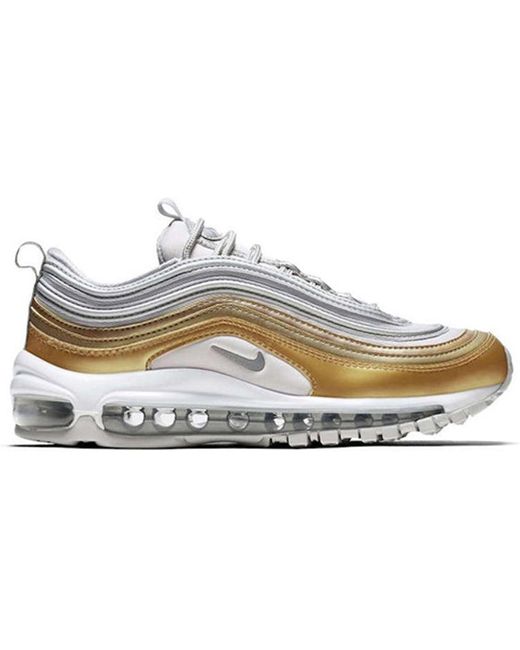 Nike White Air Max 9 'metallic Gold'