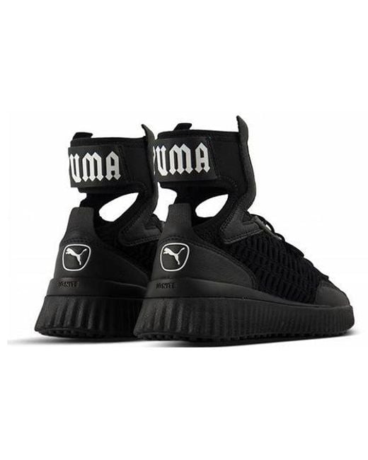 PUMA Black Trainer Mid Rihanna Fenty for men