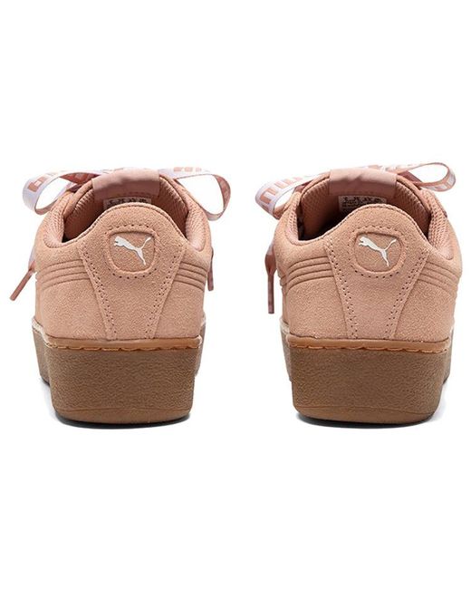 PUMA Pink (Wmns) Vikky Platform Ribbon