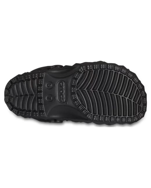 CROCSTM Black (Wmns) Classic Clog Lined Geometric Shoes