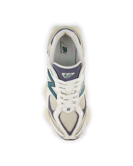 New Balance White 9060 'New Spruce' for men