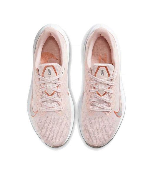 Nike White (Wmns) Air Zoom Winflo 7 'Barely Rose'