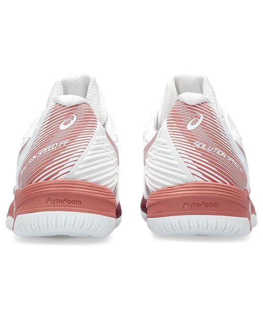 Asics White (Wmns) Solution Speed Ff 2 Light Garnet'