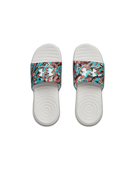 Under Armour Blue Ansa Getaway Slippers for men