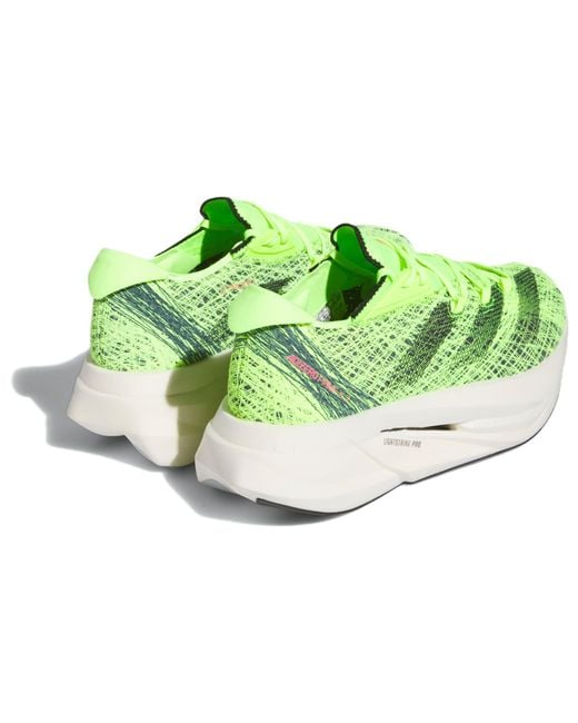 Adidas Green Adizero Prime X 2 Strung 'Lucid Lemon' for men