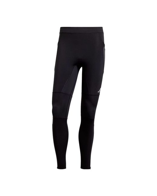 Adidas Black Ultimate Running Conquer The Elements Cold.Rdy Leggings for men