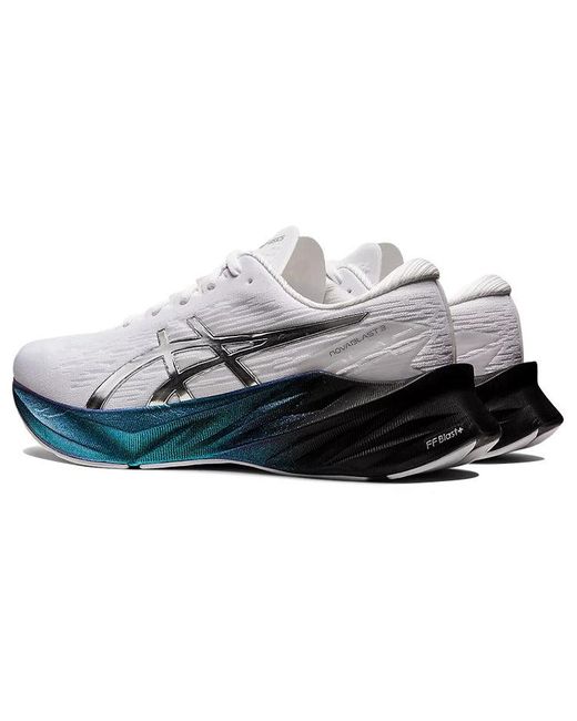Asics Blue Novablast 3 Platinum Pure' for men