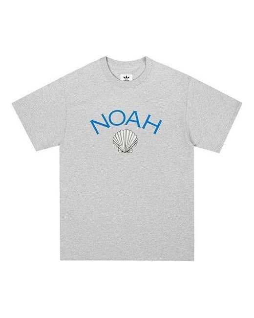 Adidas Gray Originals X Noah Shell Logo Tee for men