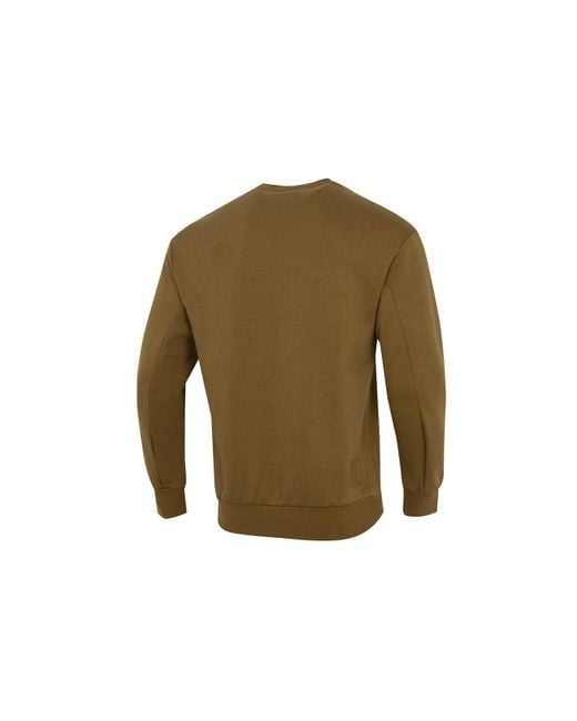 Adidas Green Athleisure Casual Sports Pullover Round Neck for men