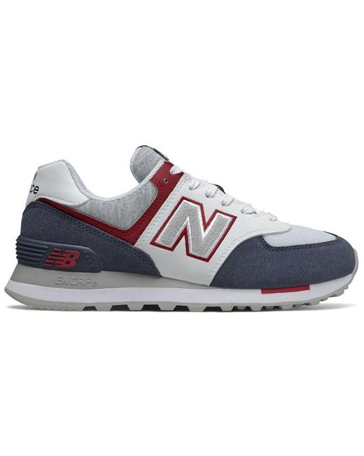 New Balance Blue (Wmns) 574 Crimson'