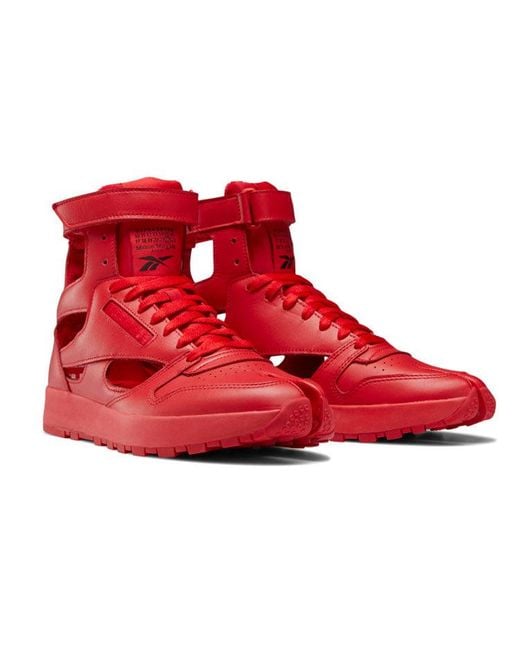 Reebok Red Maison Margiela X Classic Leather Tabi High 'Vector' for men