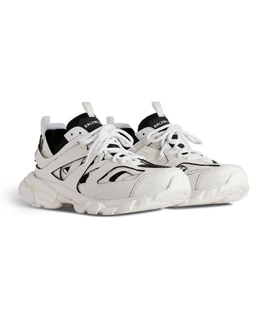 Balenciaga White Track Sock Sneakers And Knit And Nylon' for men