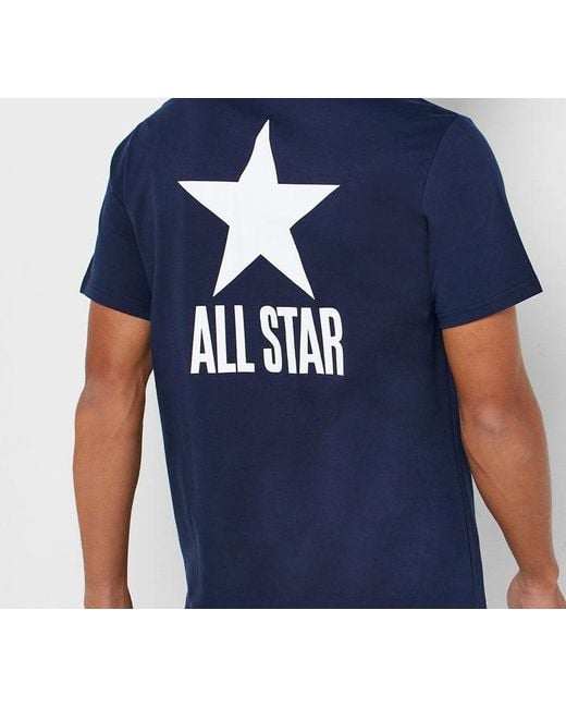 Converse Blue All Star Alphabet Logo Short Sleeve for men
