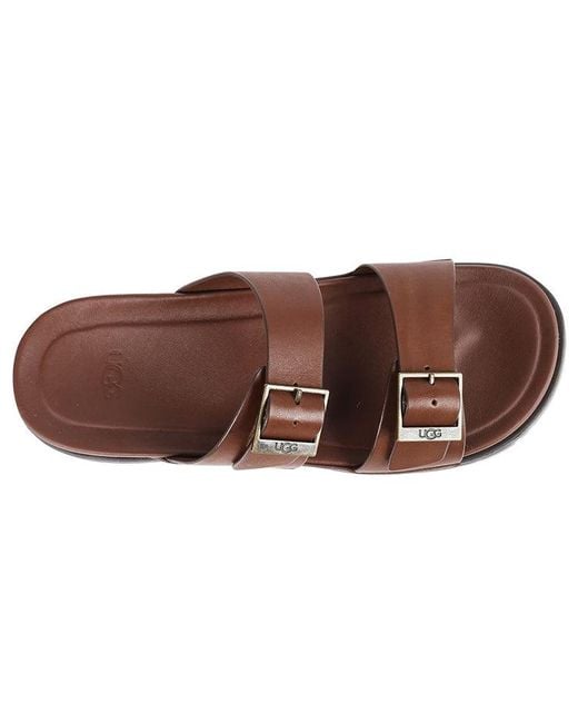 Ugg Brown Wainscott Buckle Slide Slipper for men