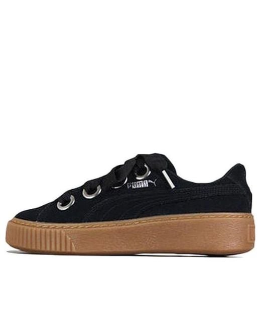 PUMA Blue (Wmns) Platform Kiss Suede