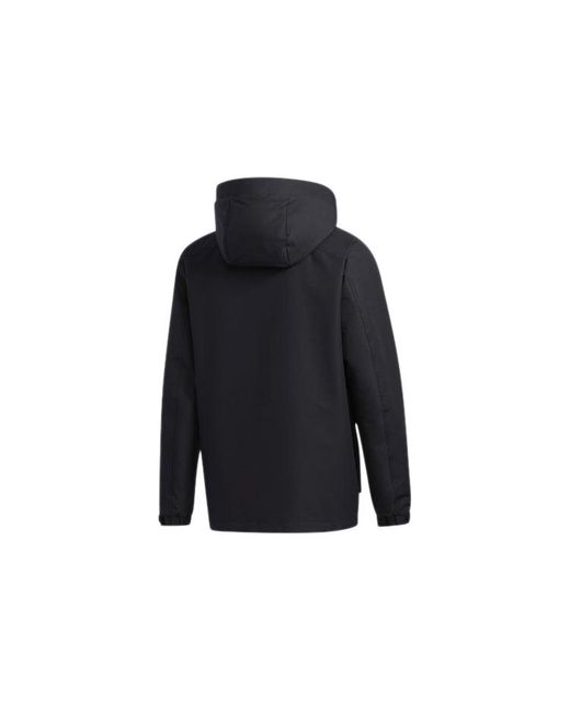 Adidas Blue 3In1 Down Jkt Multiple Pockets Outdoor Sports Detachable Hooded Down Jacket for men