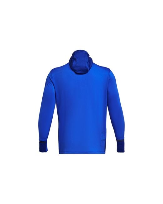 Under Armour Blue Qualifier Cold Hoodie 'Royal' for men