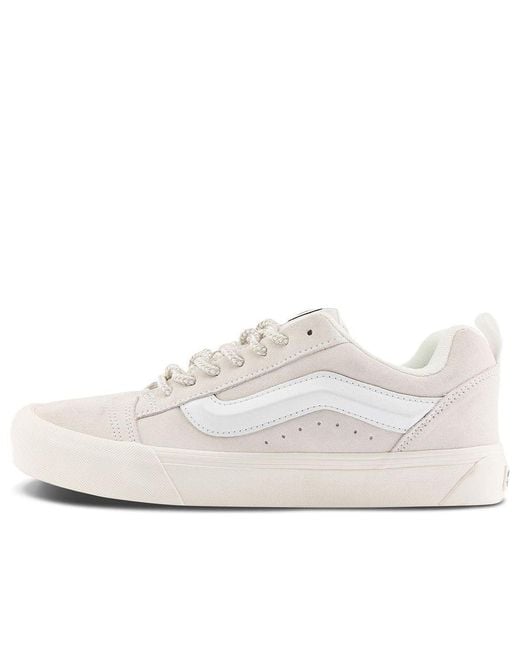 Vans White Knu Skool Shoes 'Light' for men