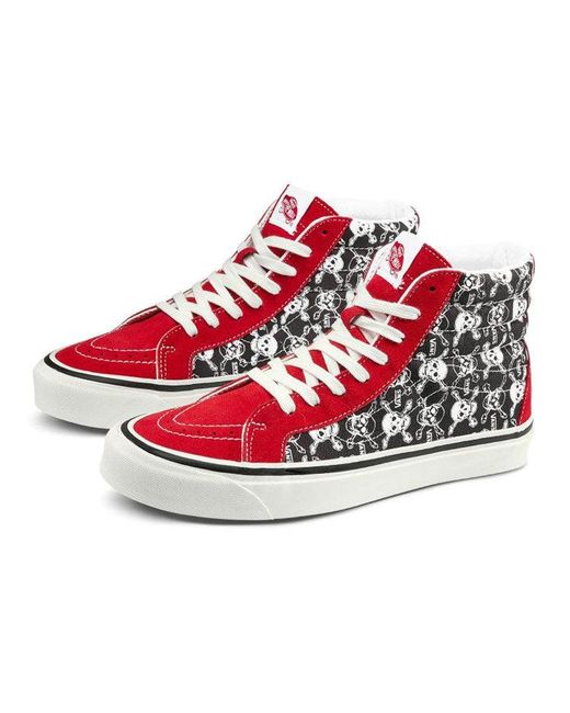 Vans Red Sk8-Hi 38 Dx 'Skulls' for men