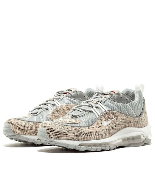 Nike White X Supreme Air Max 98 'Snakeskin' for men
