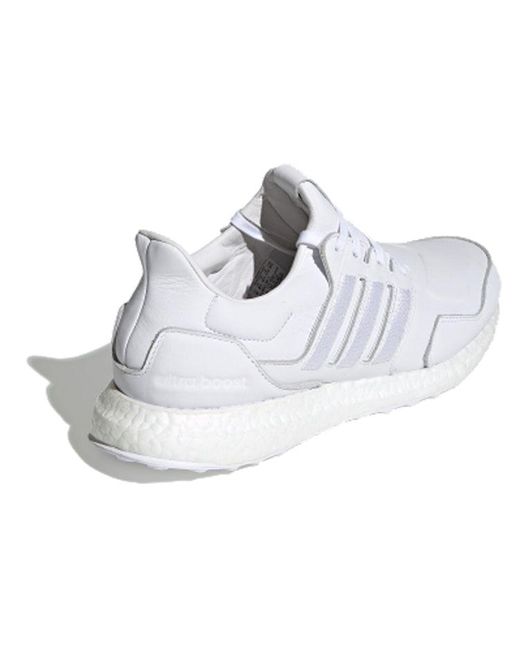 Adidas White Ultraboost Leather 'Cloud' for men