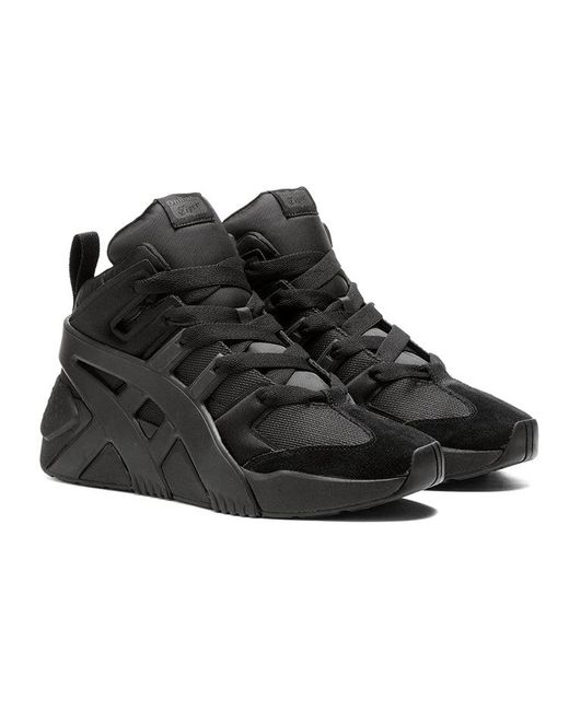Onitsuka Tiger Black Big Logo Trainer Puffed Low for men