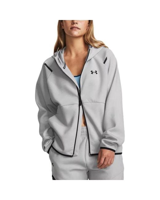 Under Armour Gray (Wmns) Unstoppable Fleece Full Zip Jacket 'Light'