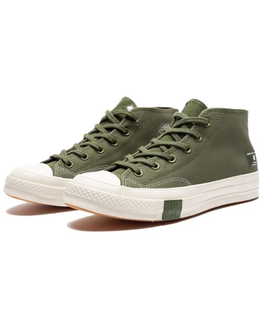 Converse Green Undefeated X Chuck 70 Mid 'Chive Parchment' for men