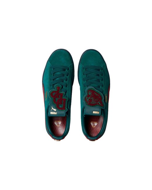 PUMA Blue Dapper Dan X Suede 'Jacquard Print for men