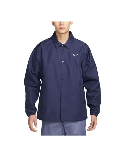 Nike Blue Coach Jacket for men