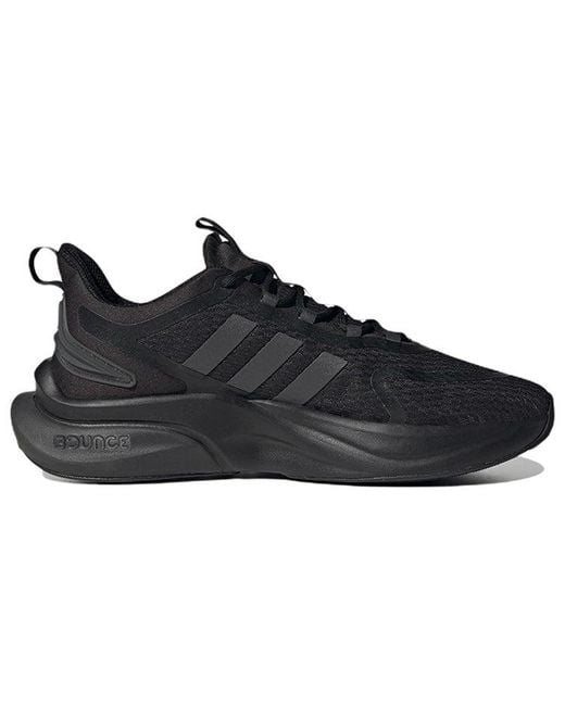 Adidas Black Alphabounce Plus Carbon' for men