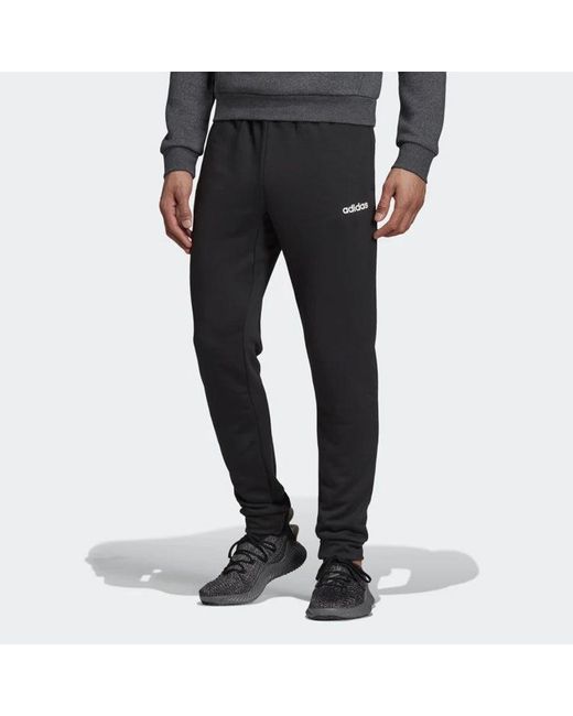 Adidas Black Athleisure Casual Sports Knit Long Pants for men