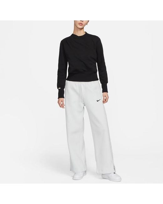Nike Black (Wmns) Round Neck Casual Sports Sweatshirt