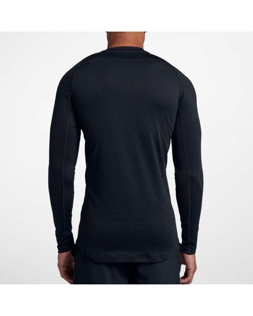 Nike Black Therma Dri-Fit Training Stay Warm Tops for men