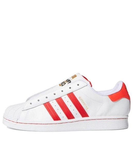 Adidas Red Adidas Superstar for men