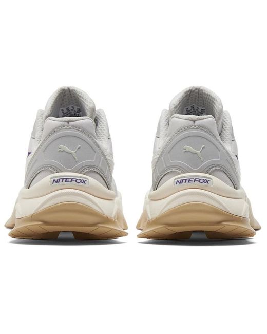 PUMA White Nitefox Mmq Athleisure Casual Sports Shoe for men