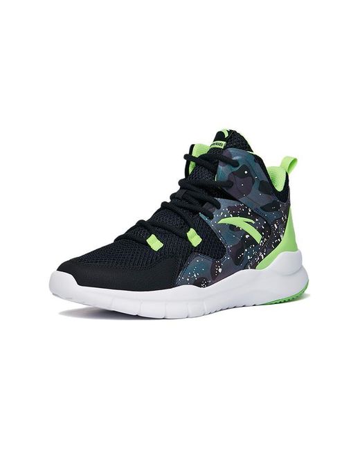 Anta Blue (Gs) Basketball Series Sneakers High Neon' for men